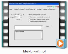 BB2-2011 Video - Configure from XIF file