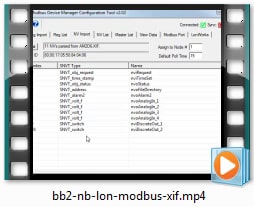 BB2-2010-NB Video - Configure from XIF File