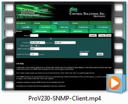 Babel Buster Pro V230 Video - Configuring SNMP Client