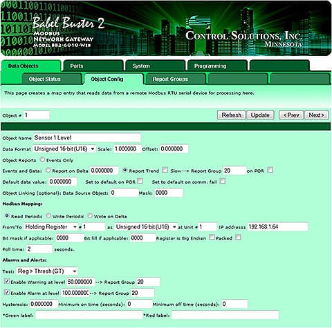 The BB2-6010-Web is configured remotely via the web portal, or locally via the web User Interface.