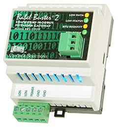 BB2-2010-NB Modbus RTU RS-485 to LonWorks Gateway