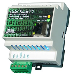 Babel Buster BB2-7010 BACnet IP to Modbus or SNMP Gateway