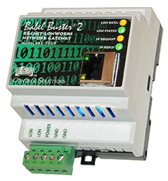 Babel Buster BB2-7020-NB LonWorks to BACnet IP Gateway